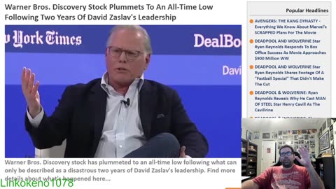 WB stocks hits low ever since David Zaslav first took charge