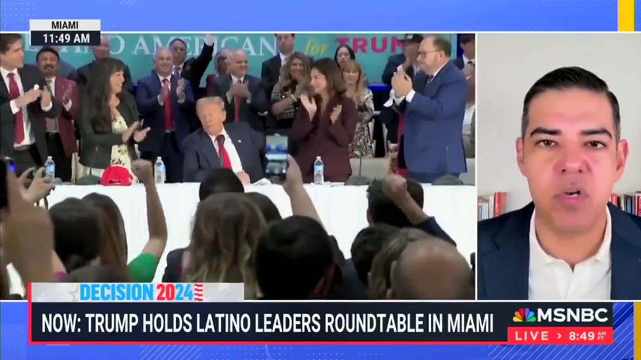 Latinos give President Trump a standing ovation