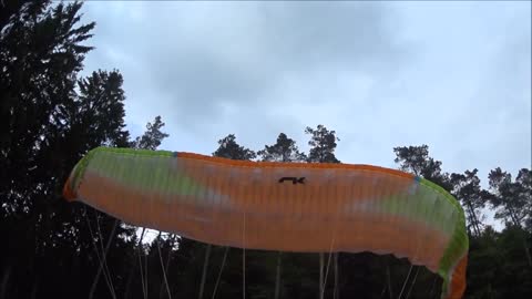 Paraglider Falls out of the Sky