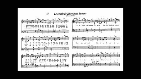 Le peuple de Jéhovah est heureux (Cantique 57 de Louons Jéhovah par nos chants)