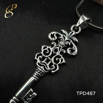 Key of Knowledge Sterling Silver Celtic Pendant