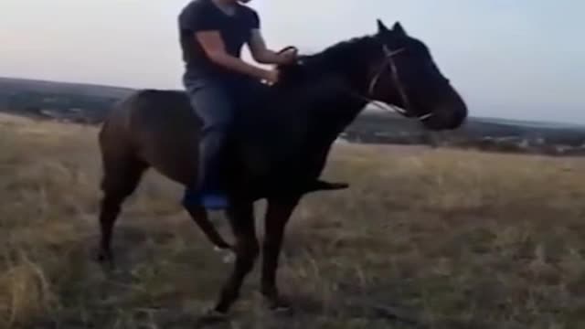 Catapulted the rider