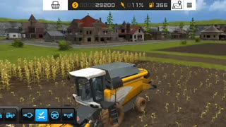 Farming Simulator 16 - combining corn