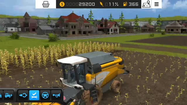 Farming Simulator 16 - combining corn