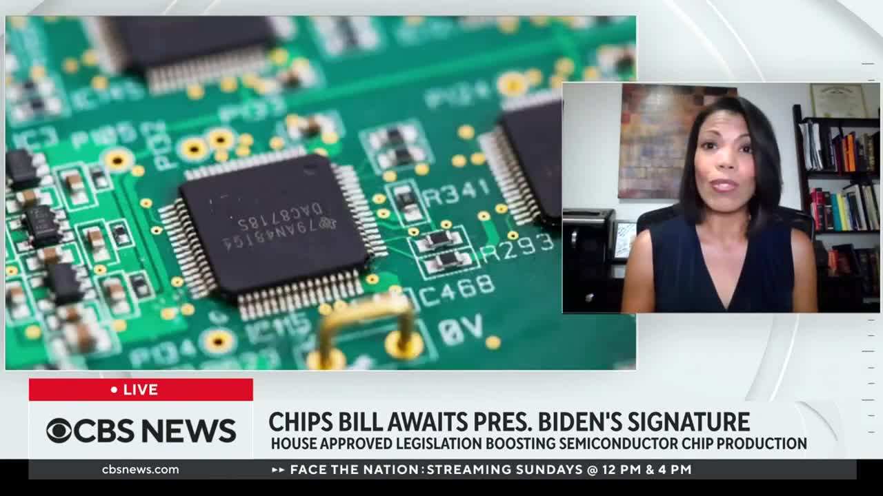 Bipartisan bill to boost semiconductor chip production awaits Biden's signature