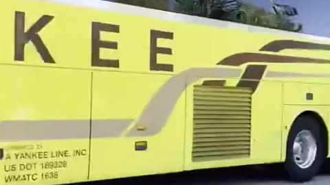 12 Buses Captured on Video Leaving Kamala Harris Event