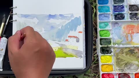 Born in Guizhou｜Wuyang Watercolor - Sketching in Guizhou｜It's so beautiful. the sixth part.