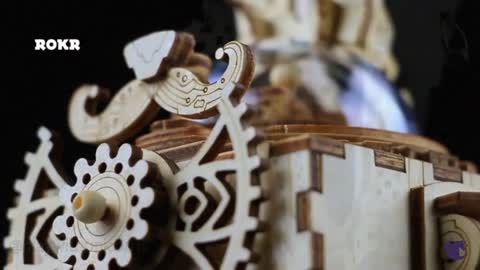 Bunny - 3D Wooden Puzzle DIY Steampunk Music Box