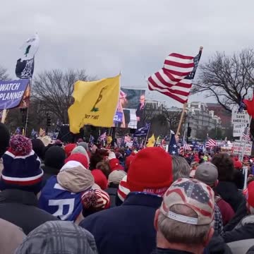 Rudy G. and John Eastman at the Save America Rally at the D.C. Capital