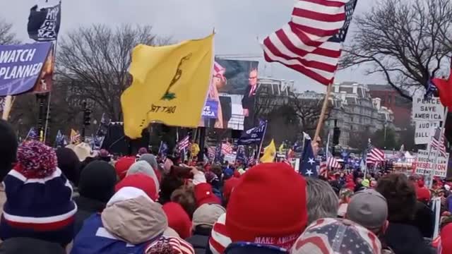 Rudy G. and John Eastman at the Save America Rally at the D.C. Capital