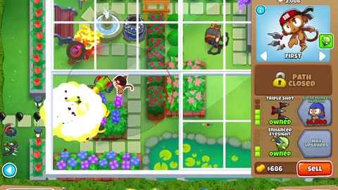 BTD6 Covered garden on medium