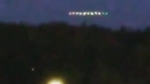 Pessoa films something like a UFO cigar from a distance