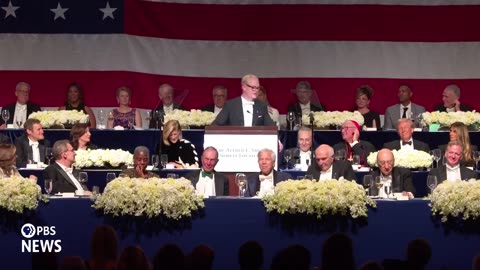 Comedian Jim Gaffigan at the Al Smith Charity dinner, on who is a threat to democracy.