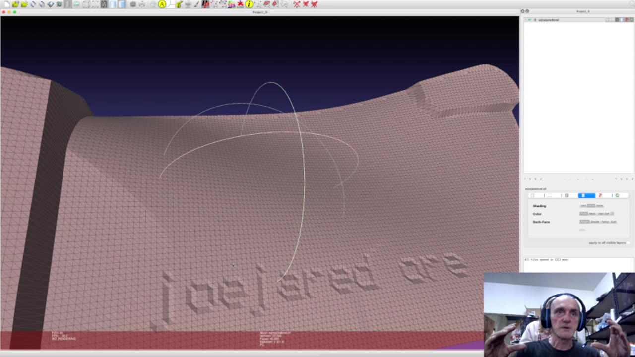 3D Printable files, now with rudimentary embedded engraving