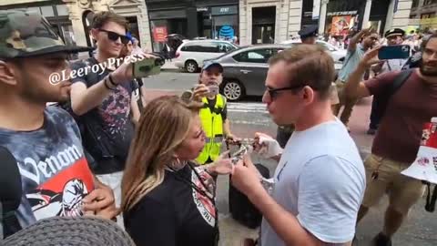 Animal Rights Activists LOSE Their Minds As Man Mocks Them By Eating Meat!