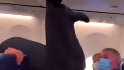 funny video ,it's called flying on an airplane