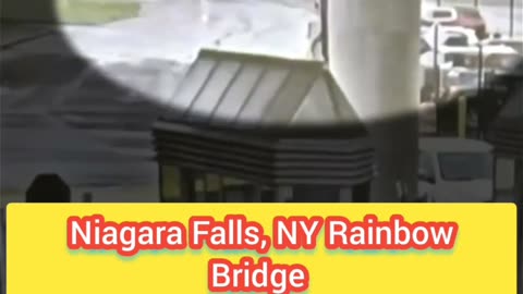 Joseph Martelli jjm7777 - Car goes flying at the Rainbow Bridge in Niagara Falls, NY