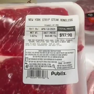🔥 💥 🚨 Current Meat Price$ in FLORIDA... You will eat zee bugs...
