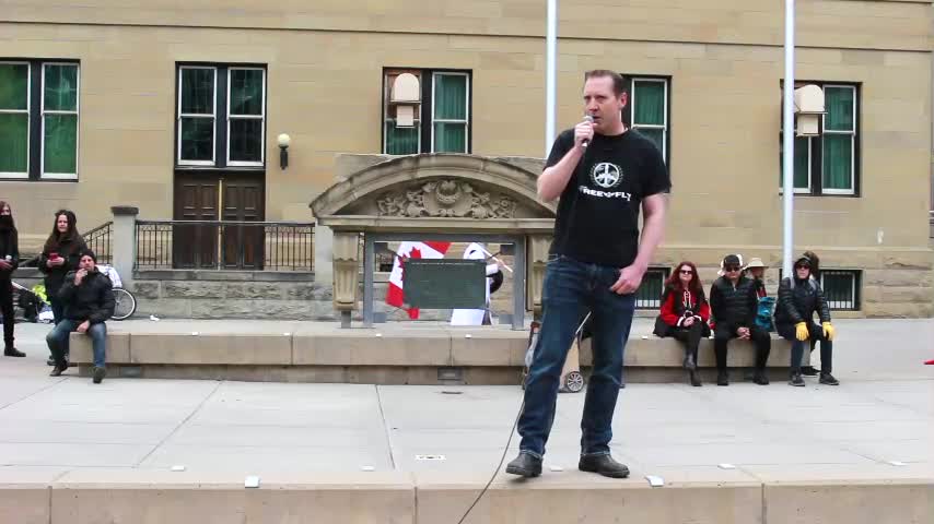 Free to Fly Pilot at Calgary Freedom Rally