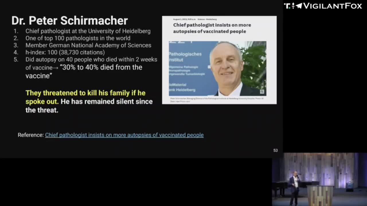 Pathologist Dr. Peter Schirmacher: Vax Deaths not a rare event