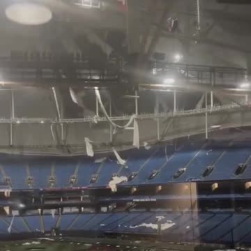 Hurricane MILTON BLEW OFF THE ROOF OF TROPICANA FIELD