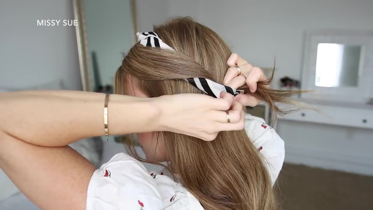 Various Scarf Hairstyles in minutes. Step by step