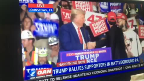 OAN trump rallies supporters in battleground Pennsylvania 06:13 pm 08/30/24