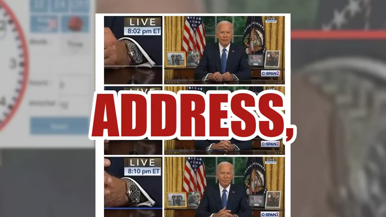 Fact Check: Biden's Wristwatch Was NOT Showing Another Time During His Live Address To Nation