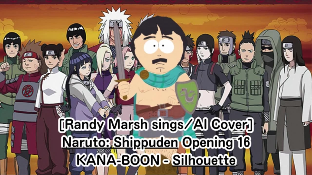 [Randy Mars sings/AI Cover] Naruto: Shippuden Opening 16 KANA-BOON - Silhouette