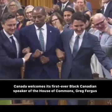 Canada welcome it's first black speaker Greg fergus