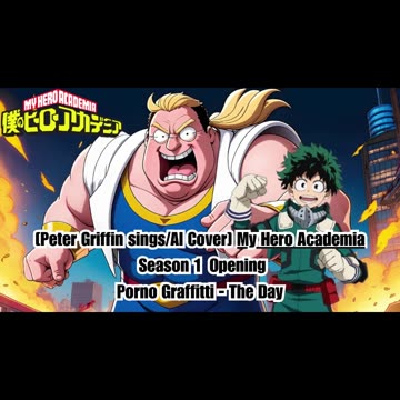 [Peter Griffin sings/AI Cover] My Hero Academia Season 1 Opening Porno Graffitti - The Day