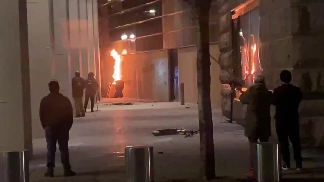 Way to go Portland Antifa. At it again.