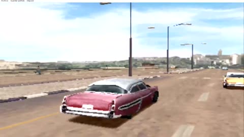 High speed chase of an expensive 1955 Chevrolet Bel Air in Havana Cuba in the game Driver 2 Part 13