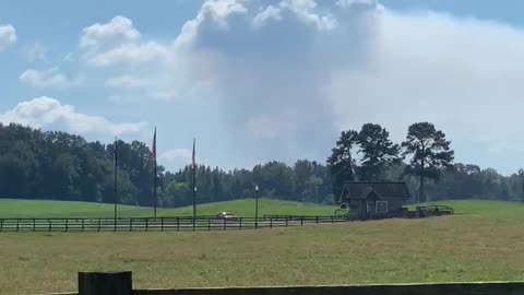 Old Sylavon School burn in Sylacauga Alabama