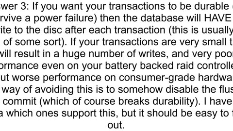 Has open source ever created a single file database that auto handles transactions