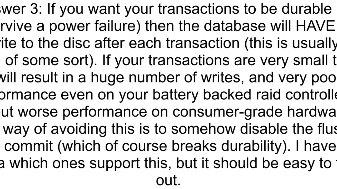 Has open source ever created a single file database that auto handles transactions