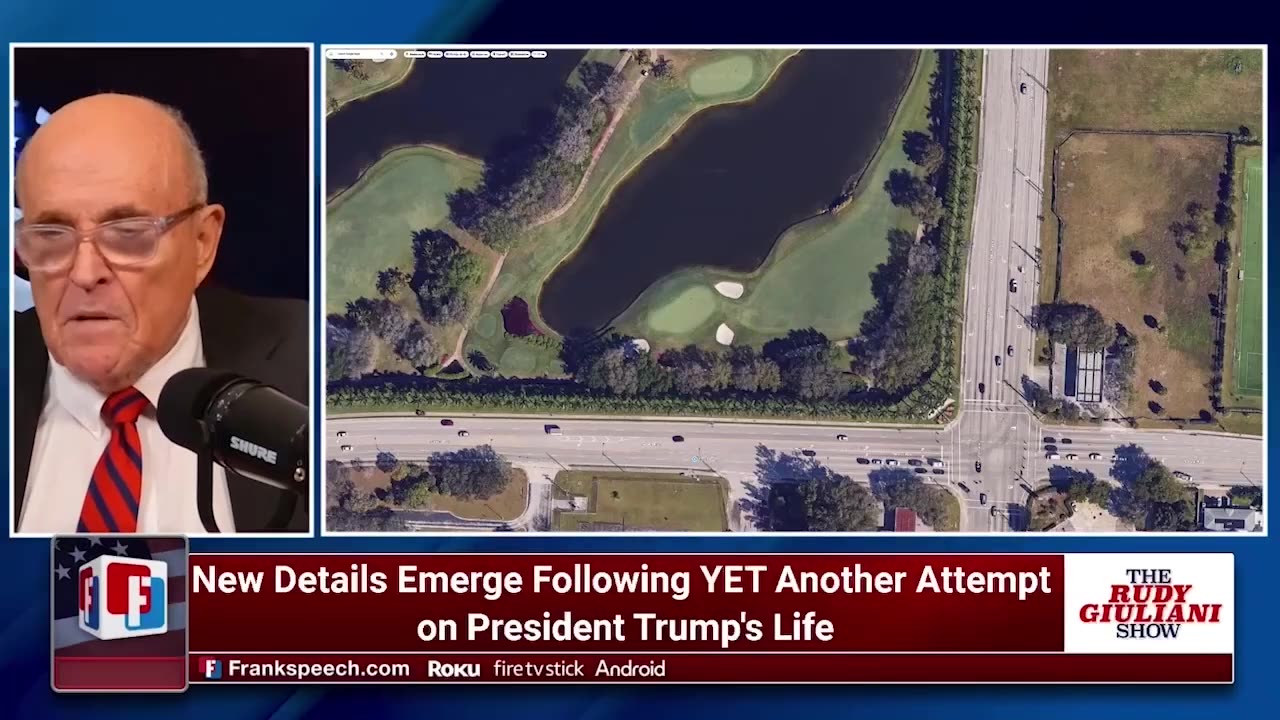 Giuliani gives overview How Shooter got onto Golf Course--Parked 12.5 Hours on NO PARKING Arterial