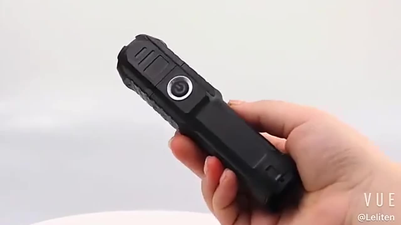USB Rechargeable Tactical Flashlight Strong Light Zoom