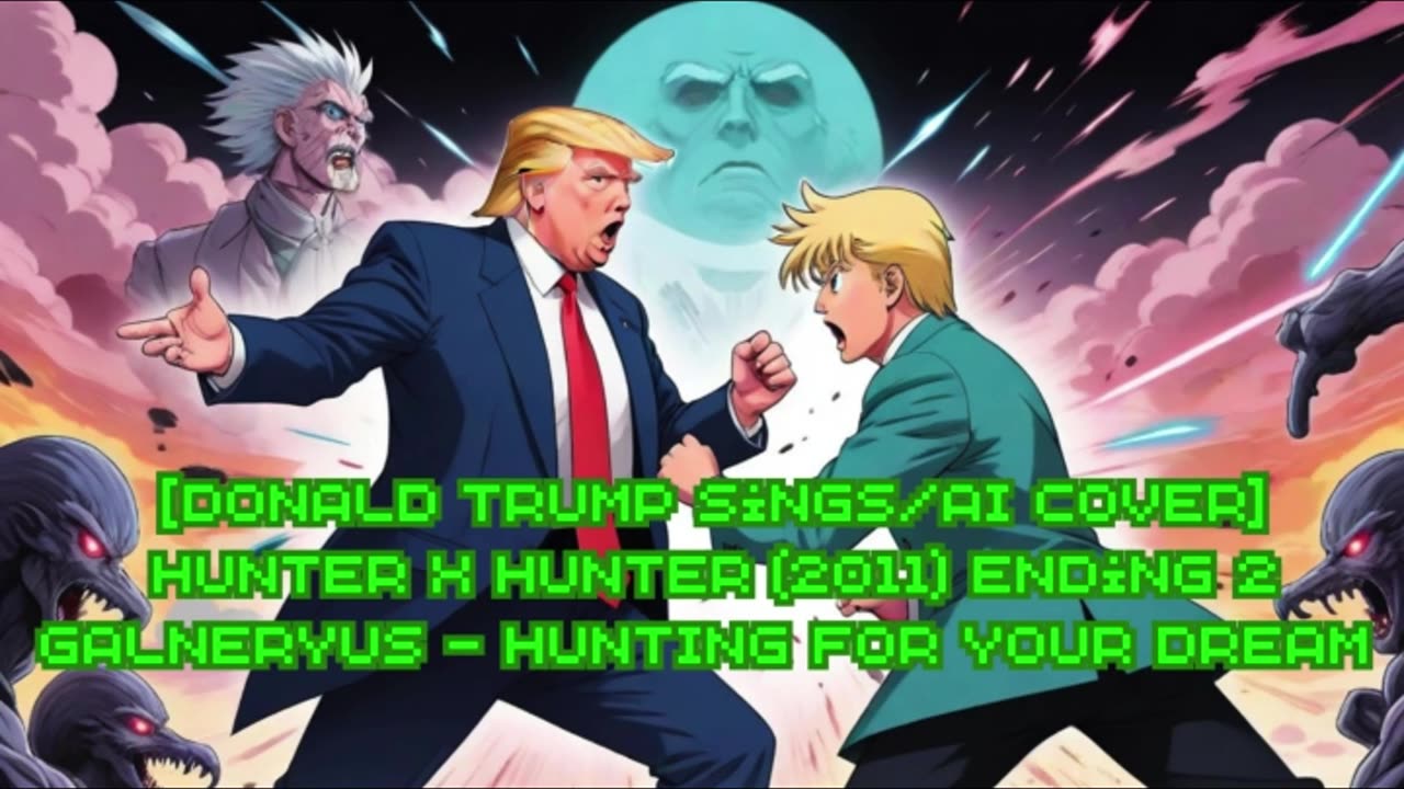 [Donald Trump sings/AI Cover] Hunter x Hunter 2011 Ending 2 Galneryus -HUNTING FOR YOUR DREAM