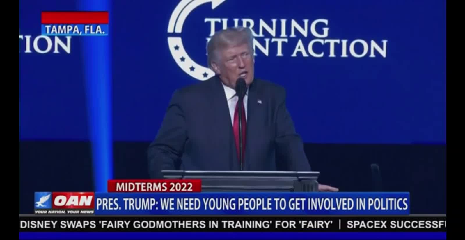 Trump speaks at turning point USA