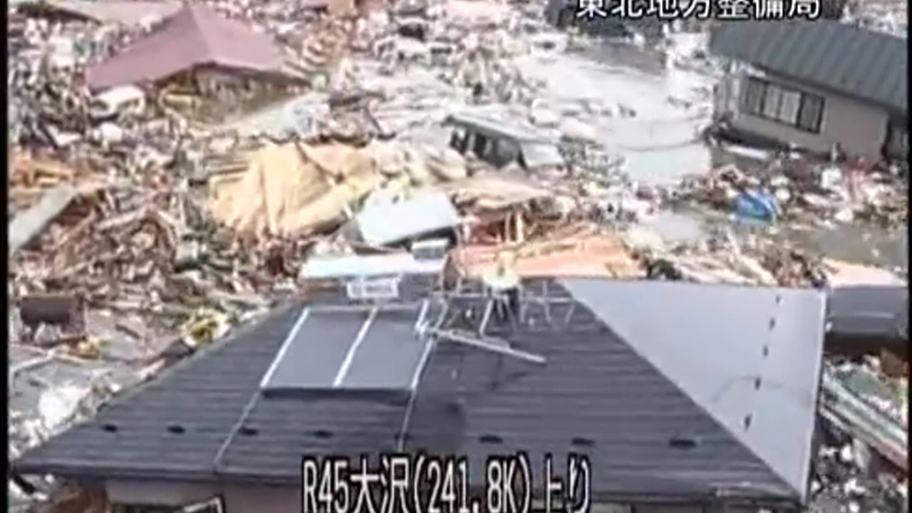 Surveillance Camera Footage of the 2011 Tsunami in Iwate Japan