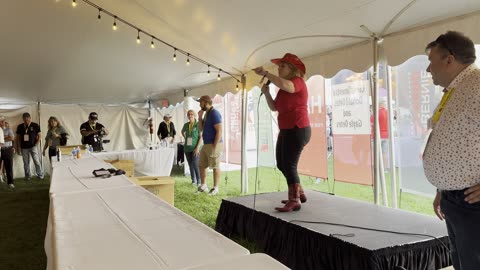 Jennifer Gross at the VOA Country Music Festival
