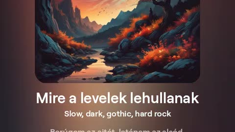 Mire a levelek lehullanak... - AI-generált gót-rock (?)