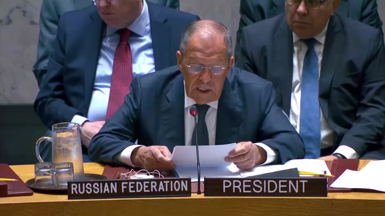 Speech by Russian Foreign Minister Sergey Lavrov during a meeting of the UN Security Council (2024)