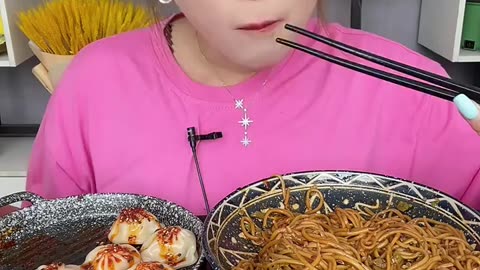 Chinese Spicy Food Mukbang Challenge - Spicy Chicken - Fried Ramen - Siomai