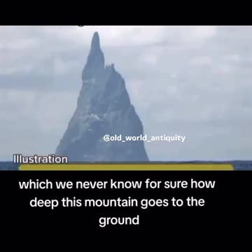 BLACK MAGNETIC MOUNTAIN AT THE NORTH POLE