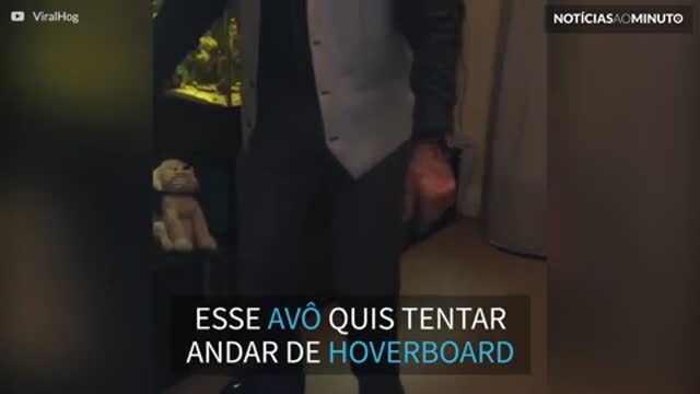 Primeira experiência de avô com hoverboard