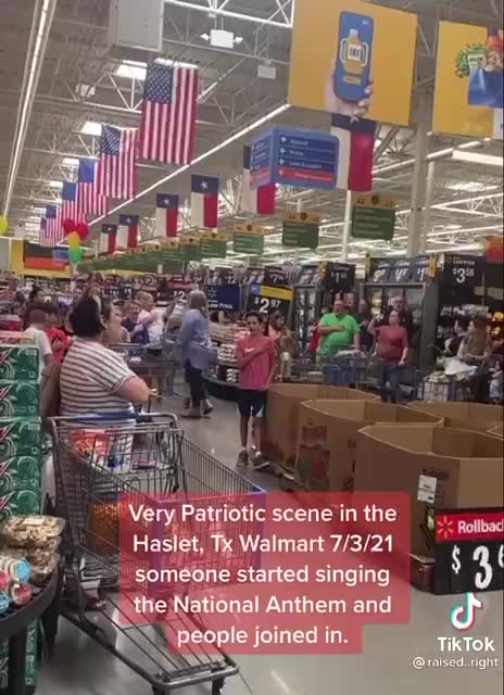 July 3rd in a Texas grocery store