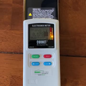 Emergency Alert 10-4-2023 On Cornet Microsystems Inc. Electrosmog Meter - EMF Spiked.