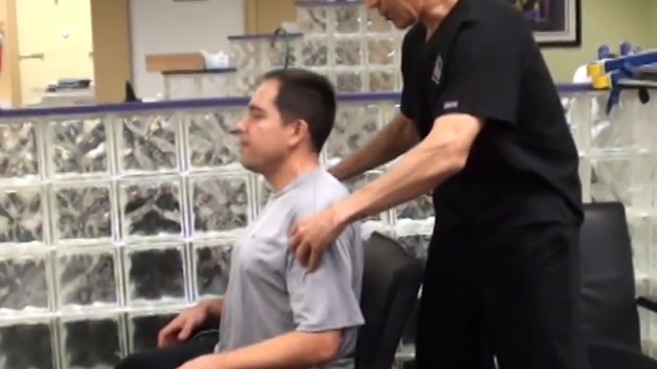 Low back pain/pinched nerve chiropractic low back adjustment